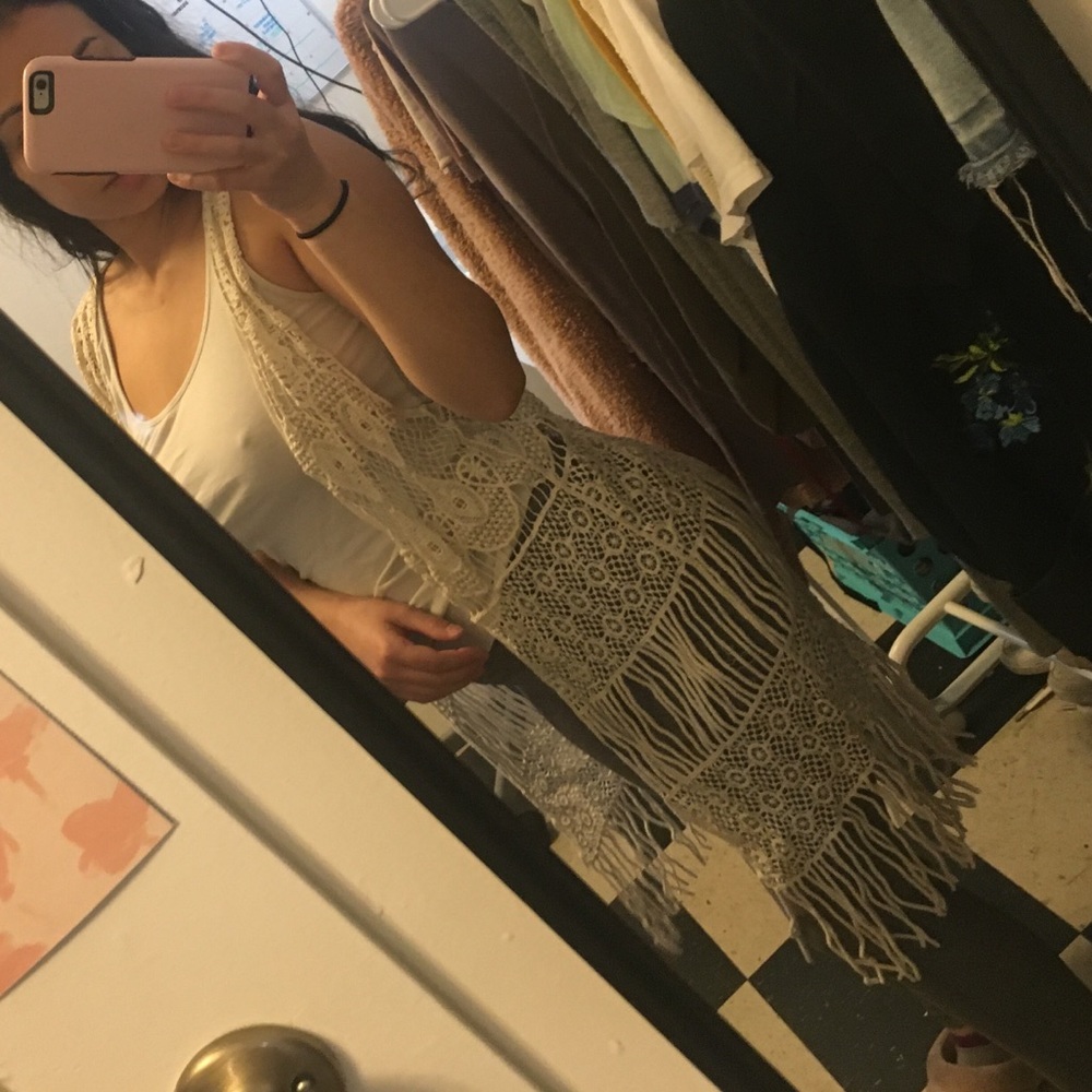 Cardigan vest.